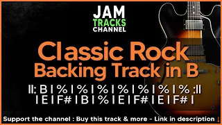 Classic Rock Guitar Backing Track in B
