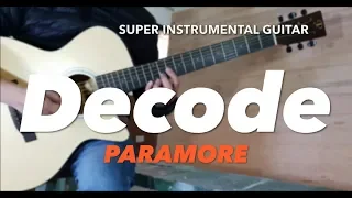 Paramore Decode instrumental guitar karaoke cover with lyrics