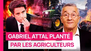 Blocus de Paris : Gabriel Attal planté par les agriculteurs