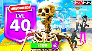 I UNLOCKED THE SKELETON MASCOT IN NBA2K22! FIRST EVER SKELETON MASCOT | LEVEL 40 REACTION NBA 2K22