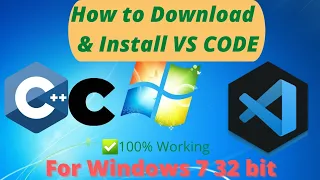 How to Install VS Code in Windows 7 32 Bit Latest Version + Link of Older version 1.63 Download &Run