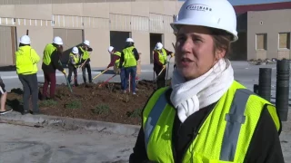 Columbus High School Students Help Landscape New High School