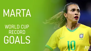 Marta - All 17 Record-Breaking World Cup Goals | A Rainha do Futebol