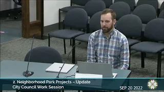 City Council Work Session  - 09/20/2022