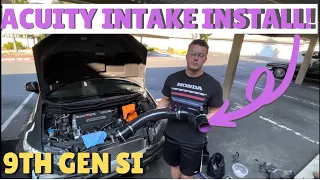 Acuity COLD AIR INTAKE Install & First Impressions on my 9th Gen CIVIC SI