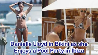 Danielle Lloyd in Bikini as she Enjoys a Pool Party in Ibiza