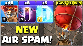 NEW Th12 Balloons Attack Strategy - Best Air Th12 Bat Spell Attack Strategy in Coc