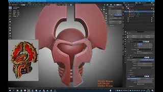 Learn Blender 3D part 4: How make Khorne Helmet bits for 3D printing (Warhammer 40k)