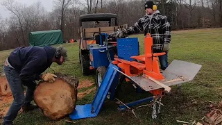 #58 Oddly Satisfying Firewood Splitting