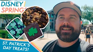 Celebrating St. Patrick's Day at Disney Springs! Fantastic food from CityWorks, treats and more!