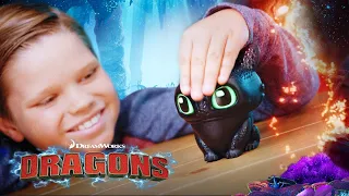 DRAGON TRAINER CHALLENGE! Can You Train Toothless To Fly? NEW DREAMWORKS DRAGONS Flying Toothless!