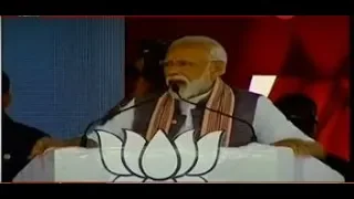 PM Modi addresses a rally from Madha, Maharashtra