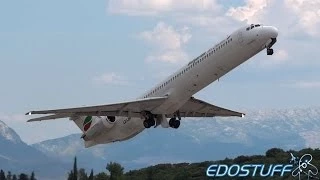 Bulgarian Air Charter - McDonnell Douglas MD-82 LZ-LDP - Takeoff from Split airport SPU/LDSP