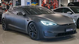 NEW 2023 Tesla Model S Plaid (1020hp) - Interior and Exterior Details