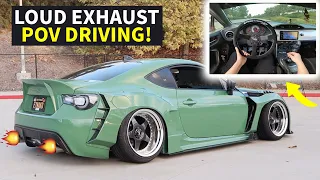 HEAVILY MODIFIED FRS POV DRIVE! (Flame Tune, Loud Exhaust, BOV Noises)