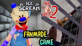 Ice Scream 7 Friends : Lis Vs Mr Meat 2 : Prison Break FANGAME | FANMADE GAME