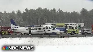 Small plane makes emergency landing on Virginia highway