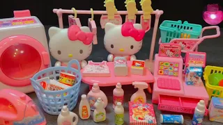 19 Minutes Satisfying with Unboxing Hello Kitty Laundry Play Set + Hello Kitty Cash Register | ASMR