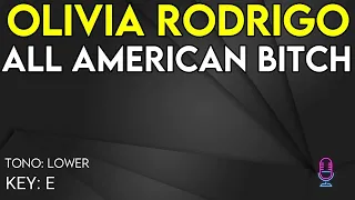 Olivia Rodrigo - All American B*tch - Karaoke Instrumental - Lower