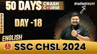 SSC CHSL 2024 | SSC CHSL English | SSC CHSL Crash Course #18| SSC CHSL 2024 Preparation | Bhragu Sir