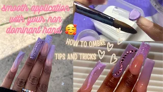 DOING NAILS WITH MY NON DOMINANT HAND TIPS AND TRICKS | @shedoesnail.s