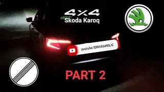 2021 Skoda Karoq 2.0 TDI 150hp 4x4 DSG | POV Night Driving in rain | ASMR | german Autobahn Part 2