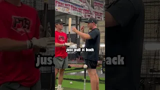 Stop dropping your hands and try this! #mlb #softball #baseball #coaching #swing #shorts