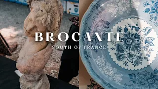 ANTIQUE FLEA MARKET in a FRENCH VILLAGE | Brocante in Provence, France