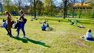 [4K HDR] Beautiful Sunny Day at Hamburg Sternschanze  park. Germany 🇩🇪