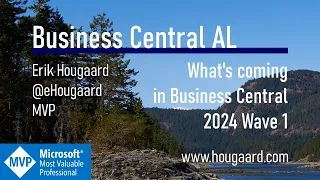 What's coming in Business Central 2024 Wave 1