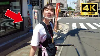 A cute Japanese girl Yuka-chan guided me around Asakusa by rickshaw again😊 | Rickshaw in Asakusa