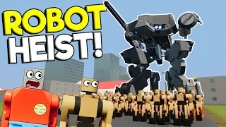 LEGO ROBOT HEIST & LEGO CITY DESTRUCTION! - Brick Rigs Gameplay - Heist Roleplay