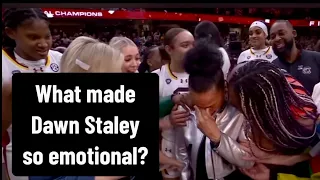 This is why Dawn Staley was so emotional.