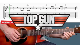 Top Gun Anthem - Easy Guitar Tutorial + TAB