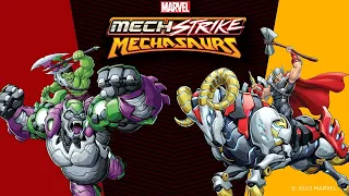 Mechasaure contre Mechasaur : Hulk  vs. Thor | Marvel Avengers Mech Strike : Mechasaurs