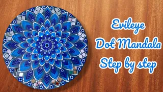 Evileye dot mandala art || Peace of mind by Bonita Nath #dotmandala #evileye