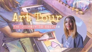 Art Tour |  Sketchbooks, Paintings & More | STUDIO VLOG