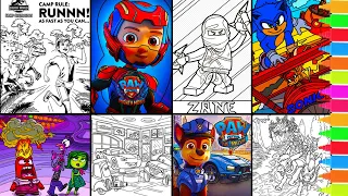 Coloring Jurassic World Camp Cretaceous, Paw Patrol The Mighty Movie, Ninjago, Coco | Coloring Pages