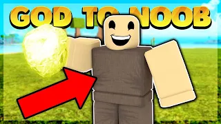 God Player Starts Over as a NOOB! (Roblox Booga Booga)