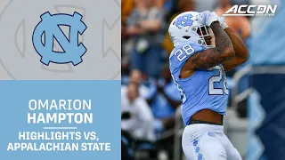 UNC's Omarion Hampton Tops 200 Rushing Yards Against The Mountaineers