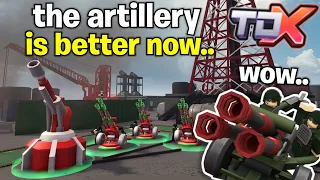 The ARTILLERY is even BETTER now.. | Roblox Tower Defense X