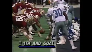 4th and Goal, TD Tom Rathman. Throwback 1990 Week 10 SNF 🌃  49ers @ Dallas Cowboys