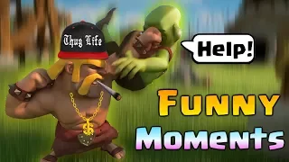 Funny Moments, Glitches, Fails & Trolls Compilation COC #6 | CLASh OF CLANS Come Back Builder