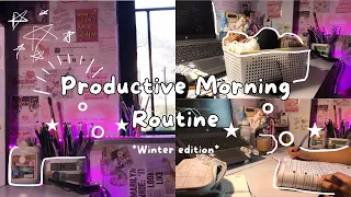 ✩°｡⋆⸜Productive Morning Routine ~ Winter Edition ༘⋆✿