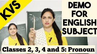 KVS English Grammar Demo Class|| How to give demo..