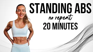 20 Minute Standing Abs Workout at Home || Dumbbells or Bodyweight || No Repeat Workout