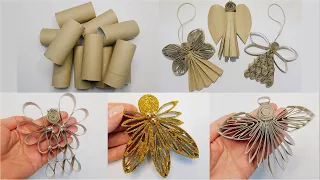 6 Fantastic Angels DIY Ideas 👼 Christmas Handmade Ornaments ✨ Toilet Paper Rolls Crafts 😇 Easy Decor