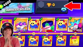 J'ACHETE TOUT LE BRAWLPASS SAISON 7 sur un COMPTE 0 TROPHEE PACK OPENING 2000 GEMMES Brawl Stars !