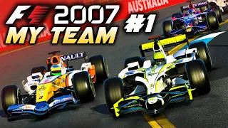 F1 2007 MY TEAM CAREER Part 1: NEW ERA BEGINS! PLAYING INSANE 2007 SEASON MOD FOR MODERN F1 GAME!