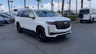 2021 CADILLAC ESCALADE ESV Henderson, Las Vegas, Bullhead City, Lake Havasu, Laughlin, NV TSP17505B